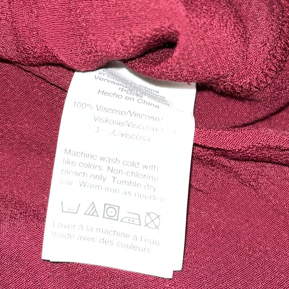 Madewell Maroon Top Size 6 - Picture 3 of 4